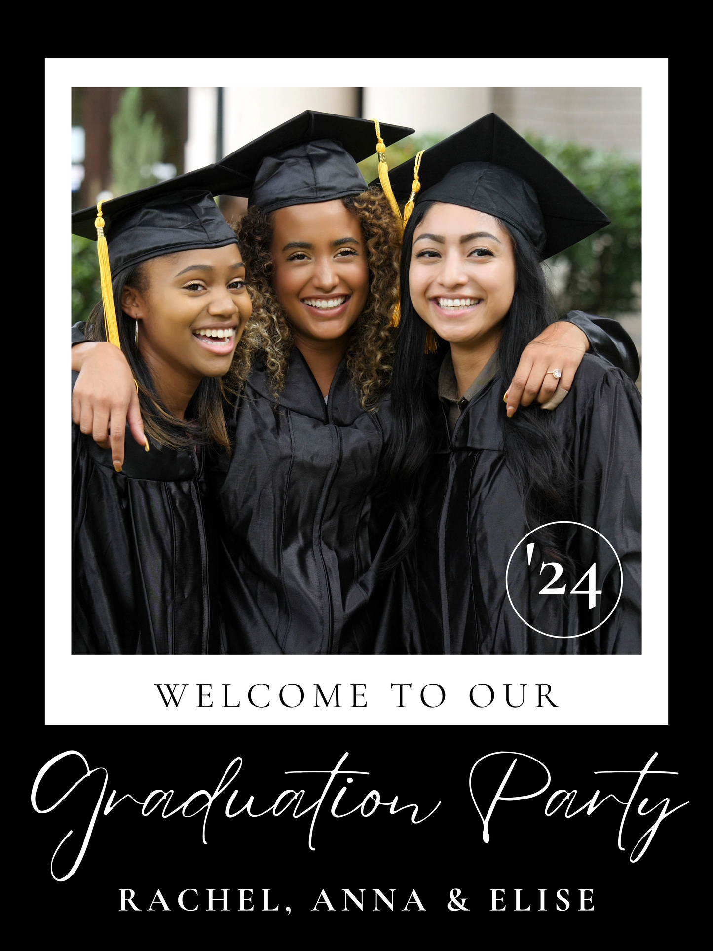 Custom Single Grad Photo Celebration Sign