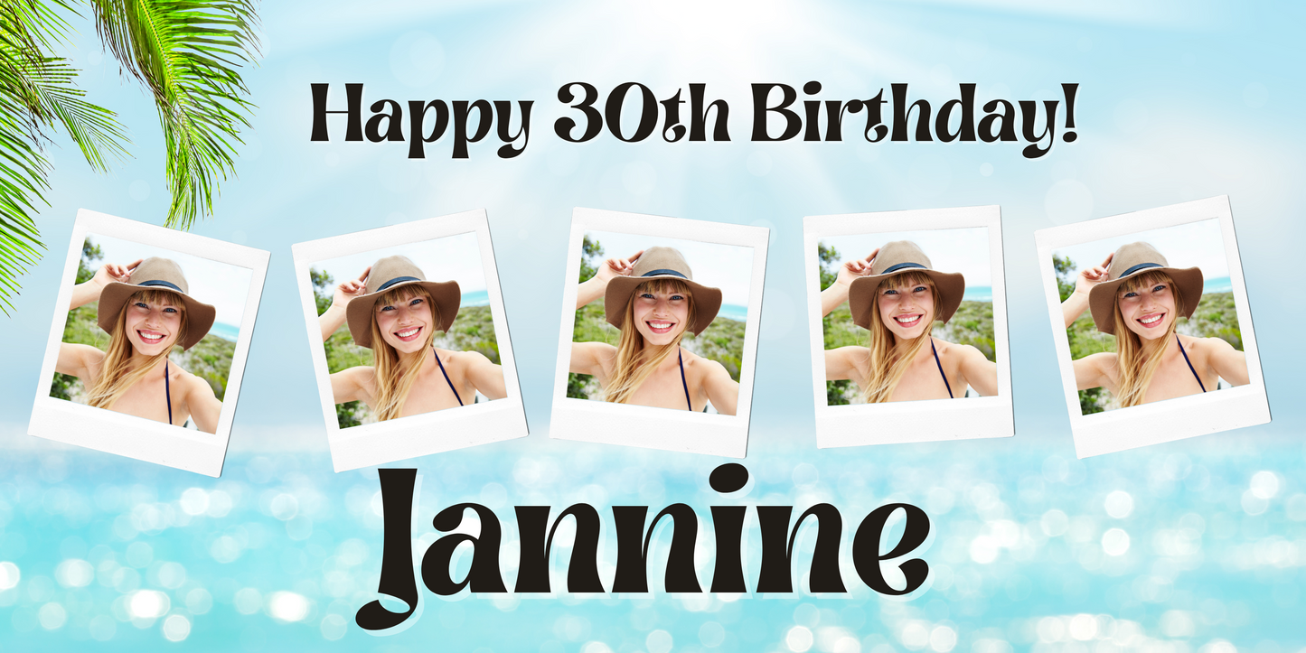 Custom Photo Birthday Banners