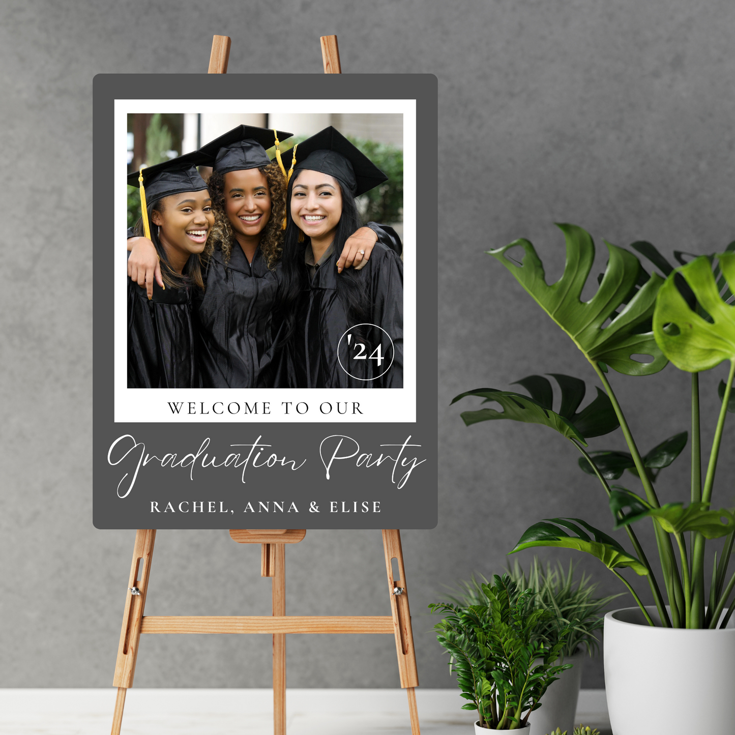 Custom Single Grad Photo Celebration Sign