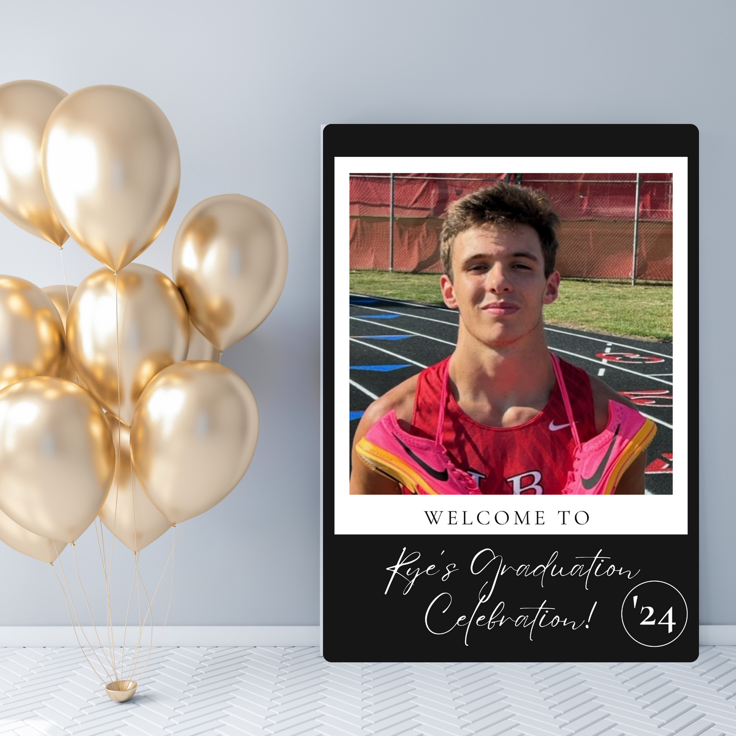 Custom Single Grad Photo Celebration Sign