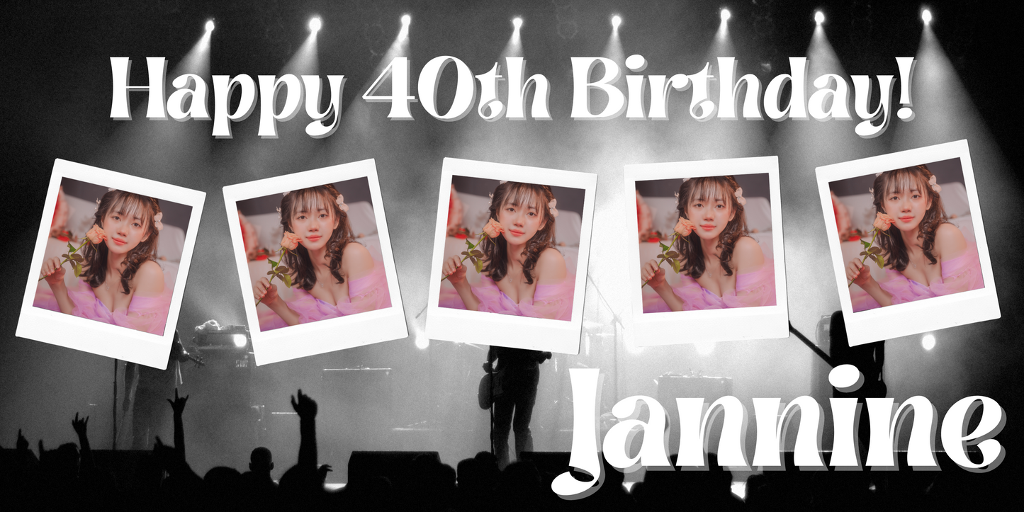 Custom Photo Birthday Banners