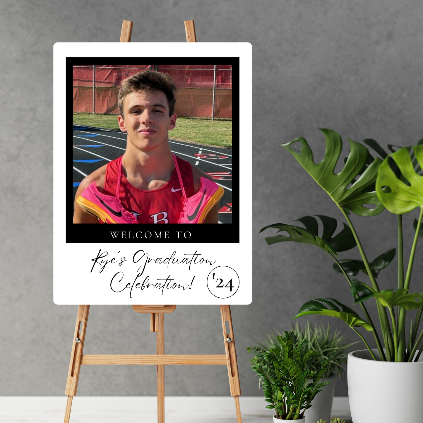 Custom Single Grad Photo Celebration Sign