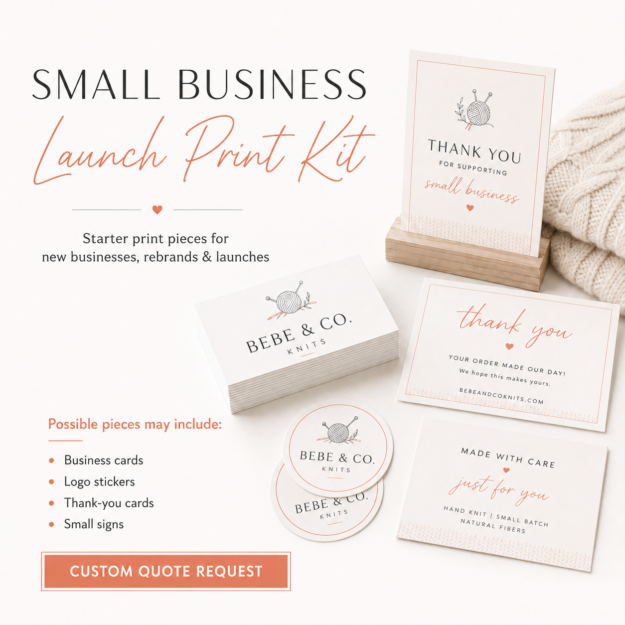 Small Business Launch Print Kit — Custom Quote Request