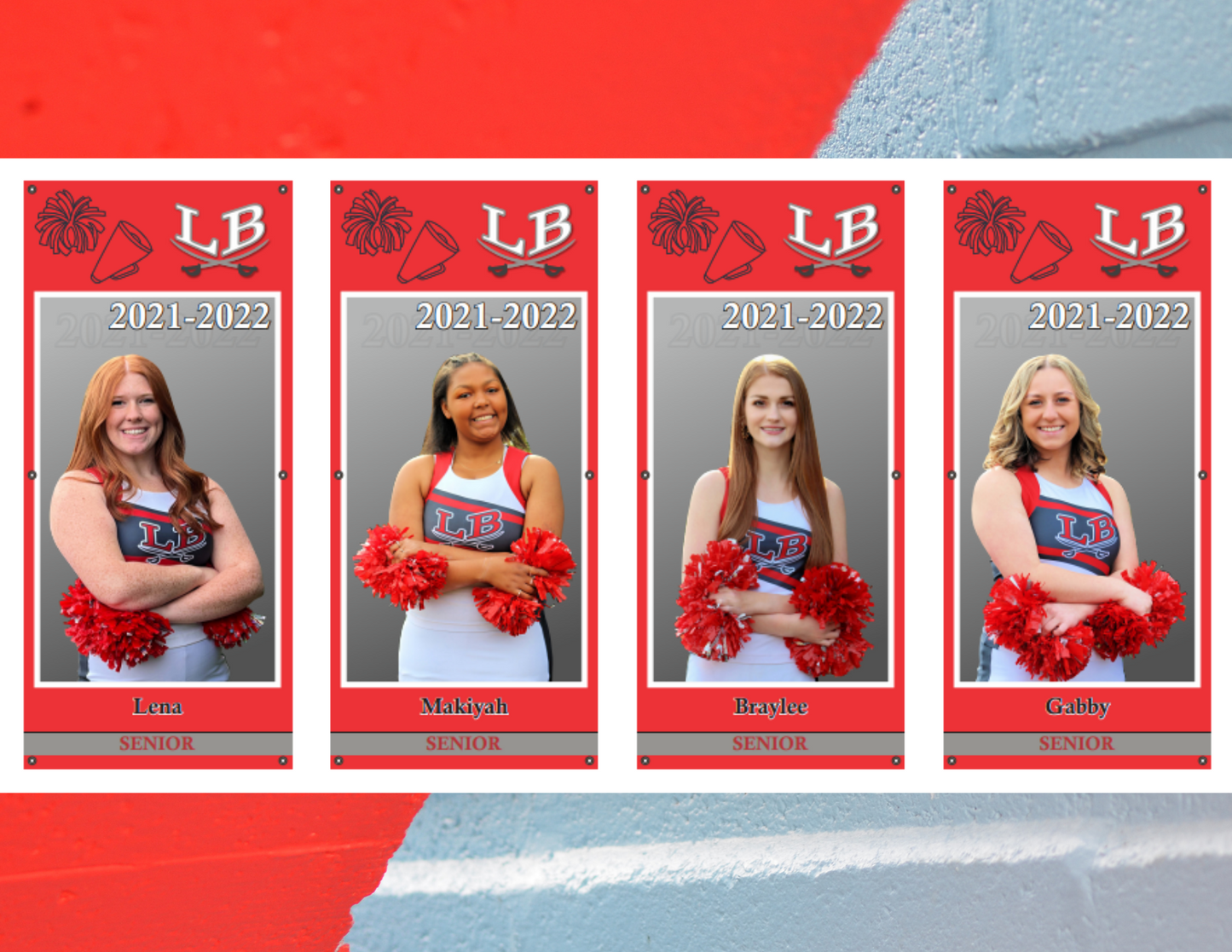 Custom Indoor & Outdoor Sports Banners - 66" x 30" Banner with Grommets