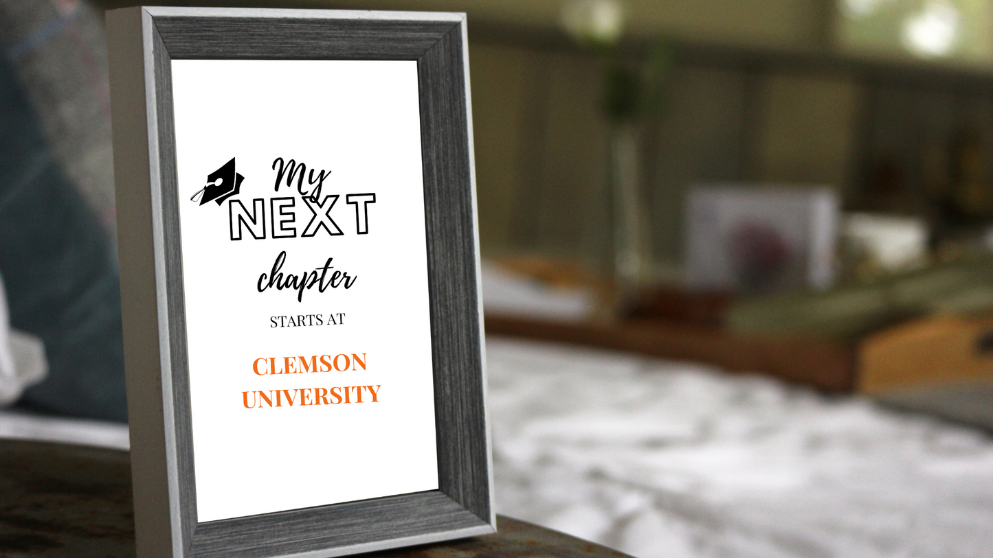 My Next Chapter Starts At Graduation 8.5"x11" Print