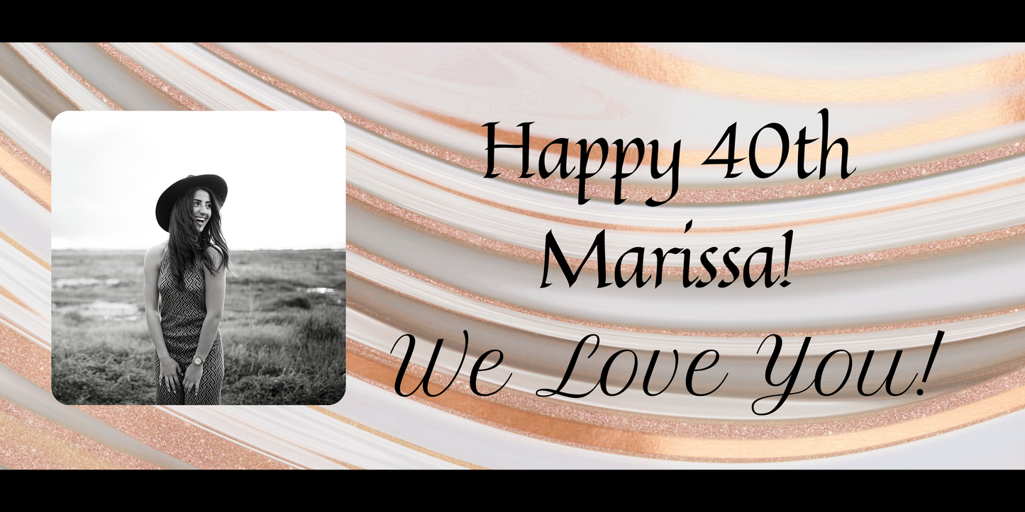 Custom Photo Birthday Banners
