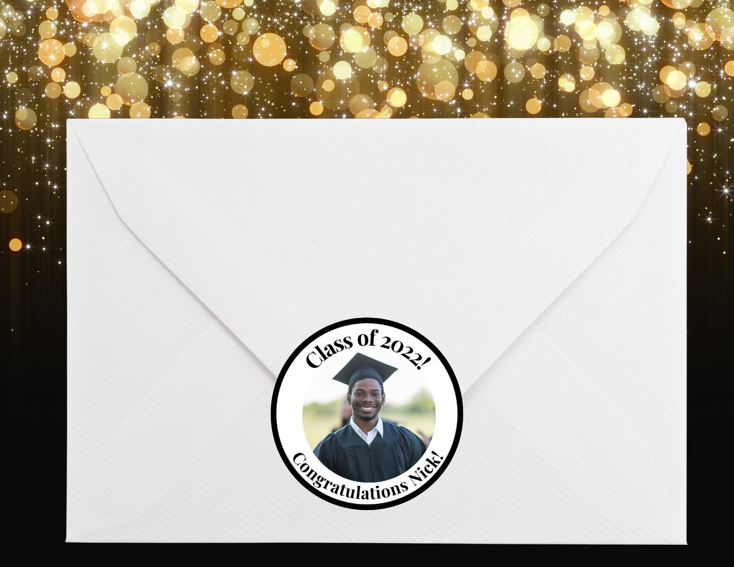 Graduation Photo Stickers - Circle