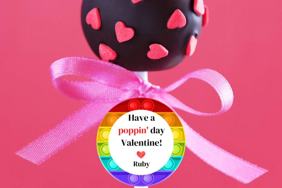 Valentine's POP It Stickers