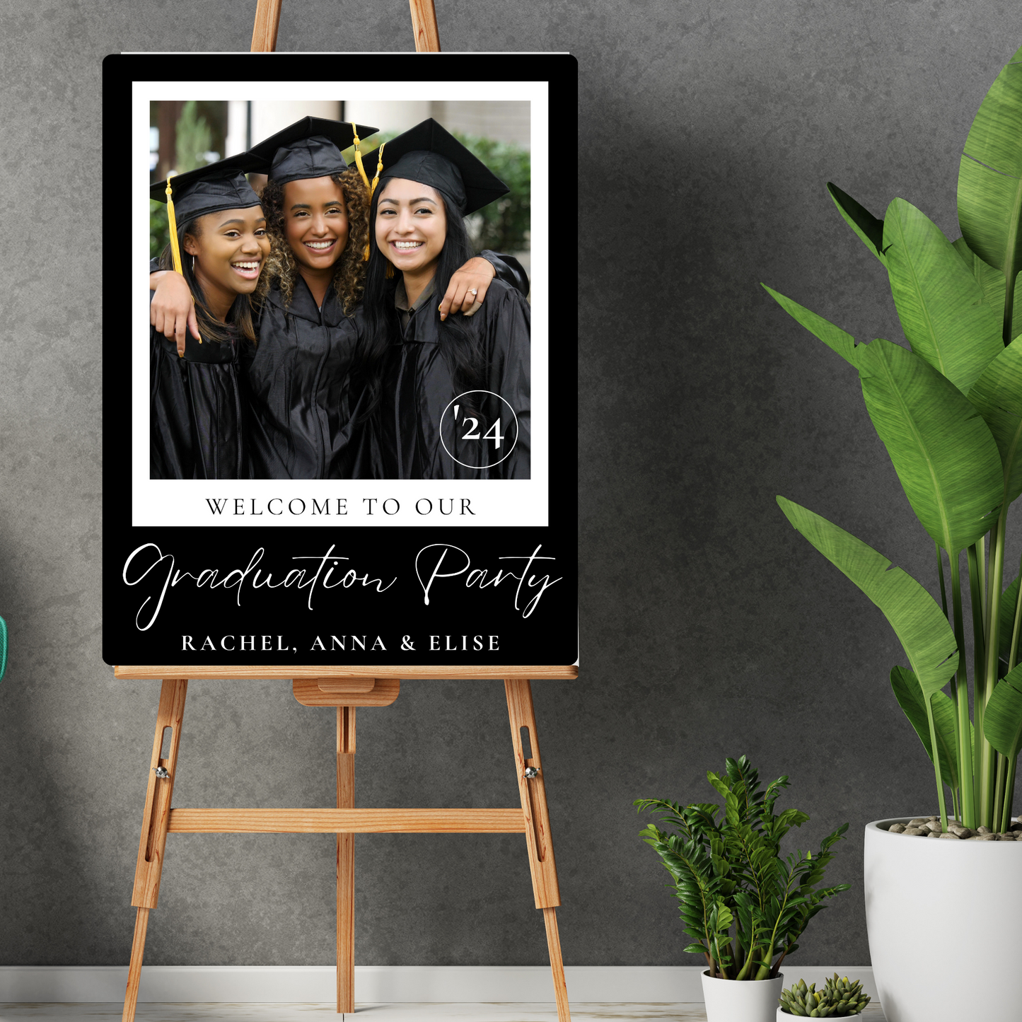 Custom Single Grad Photo Celebration Sign