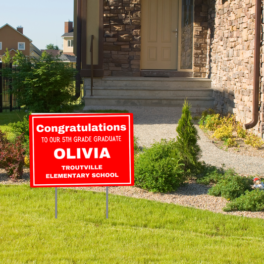 Personalized Graduation Yard Signs for Memorable Celebrations 