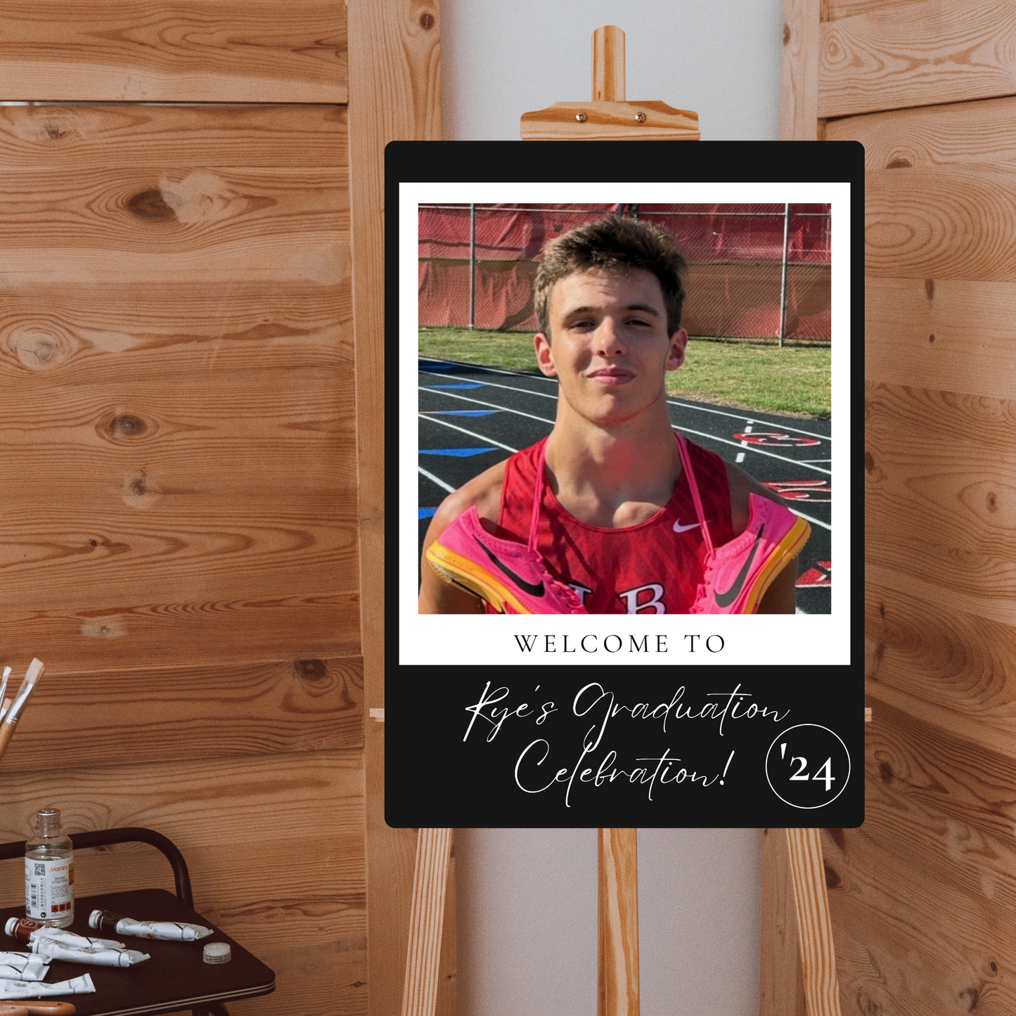 Custom Single Grad Photo Celebration Sign