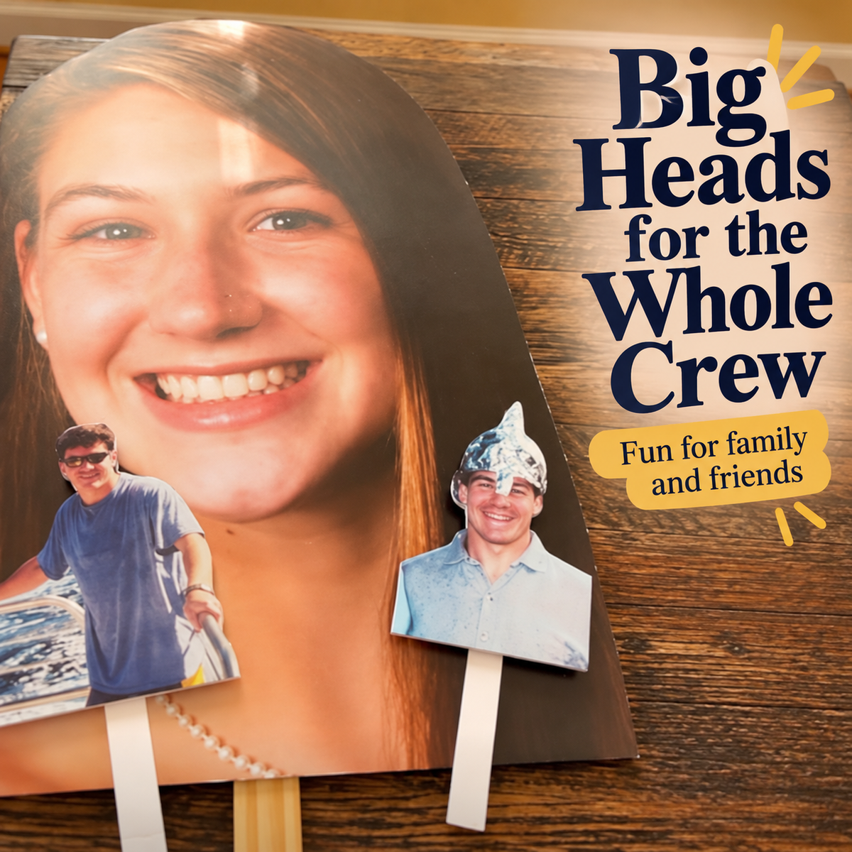 Custom Giant Photo Head – 18" × 24" Big Head Cutout