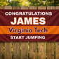 Start Jumping Graduation Custom Banner
