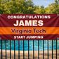 Start Jumping Graduation Custom Banner
