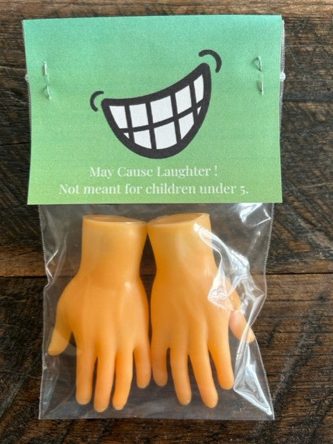 Introducing a hilarious and unforgettable gag gift that will leave everyone in stitches – our "Mini Mayhem: Tiny Hands"! These quirky and pint-sized hands are perfect for pranks, parties, and all-around laughter.