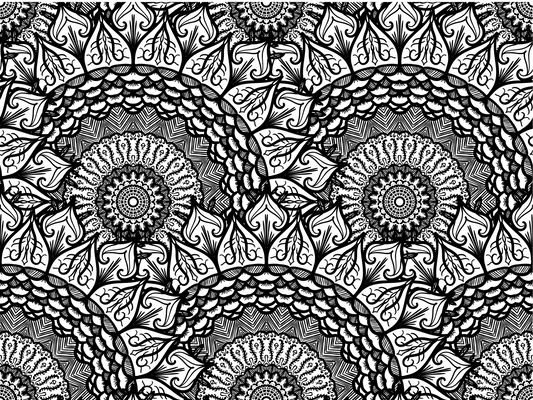 Sunflower Mandala Giant Coloring Page - 36"x24"