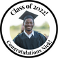 Graduation Photo Stickers - Circle