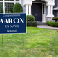 Custom Name Military Grad Yard Sign w/ Stake- 18"x24"