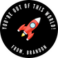 Outer Space Valentine's Day Stickers