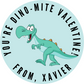 Dino-Mite Valentine's Day Stickers
