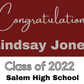 Custom Name Script Graduate Yard Sign w/ Stake- 18"x24"