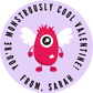 Cutie Monster Valentine's Day Stickers
