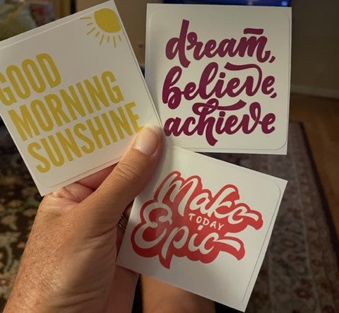 Daily Affirmation Mirror & Window Cling