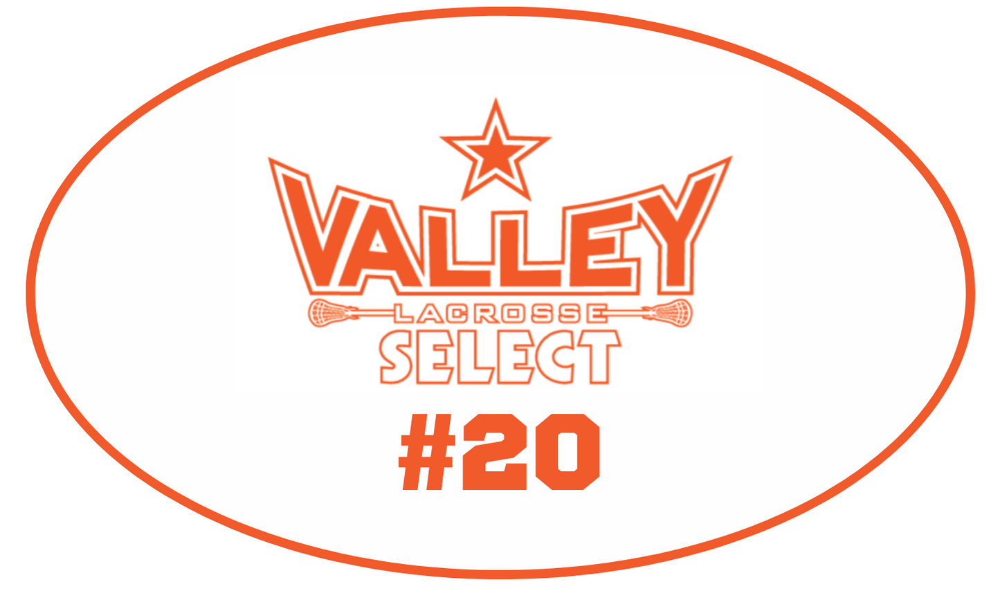 Valley Select Lacrosse 3"x 5" Oval Magnet